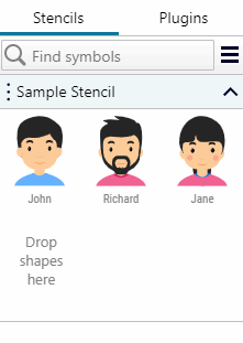 Drag and drop symbols to arrange them Drag and drop symbols to arrange them